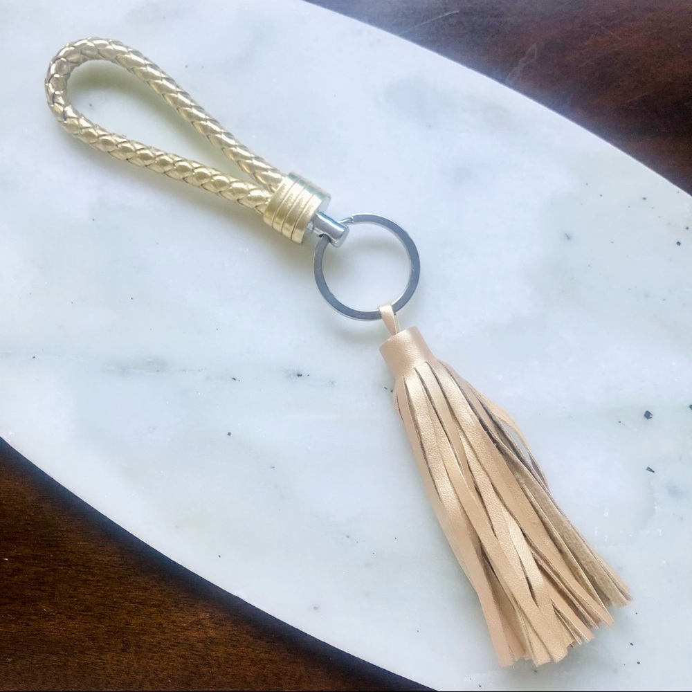 Gold Tassel Keychain
